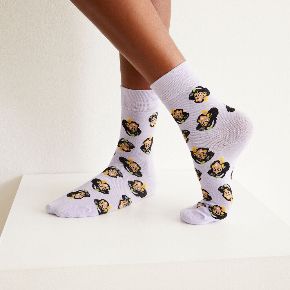 Duo shorty et chaussettes jasmine - violet violet.