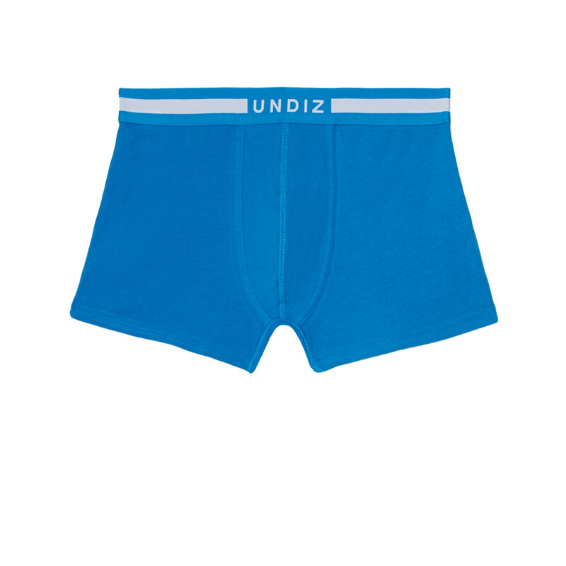 boxer uni en coton - bleu boxer uni en coton - bleu;