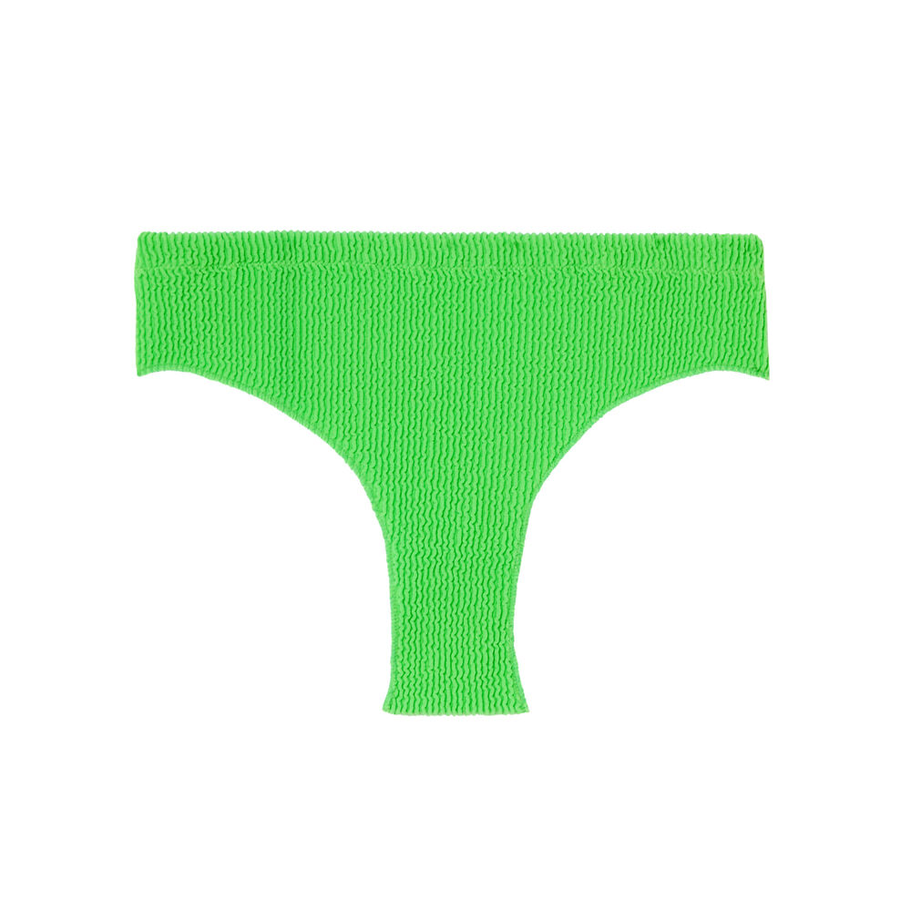 Bas de maillot taille unique culotte haute - verte vert.