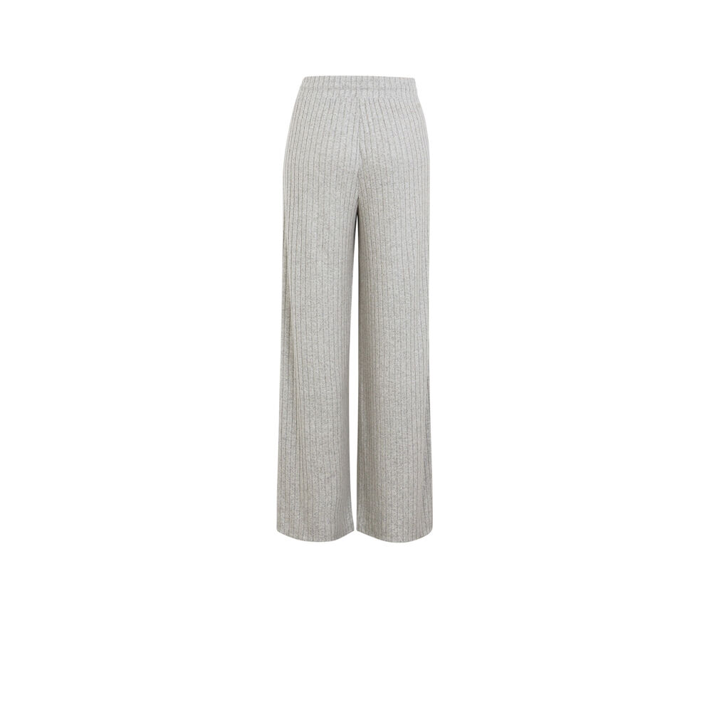 Pantalon ample et cordon à nouer - gris gris.