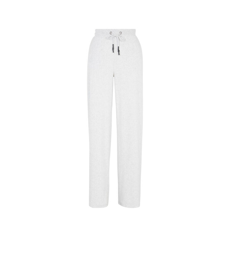 Pantalon large en velours helloiz gris clair.