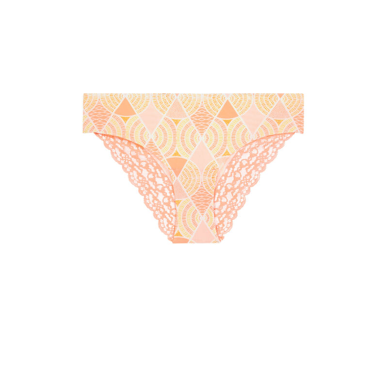 Culotte en micro imprimé wax - rose Culotte en micro imprimé wax - rose;