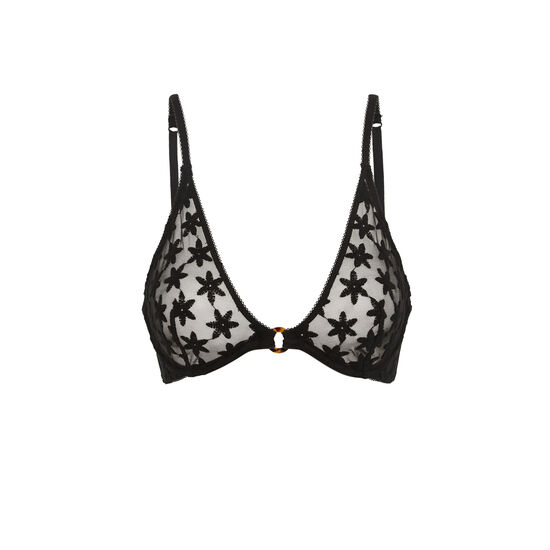 Soutien-gorge corbeille noir tortuiz Soutien-gorge corbeille noir tortuiz;