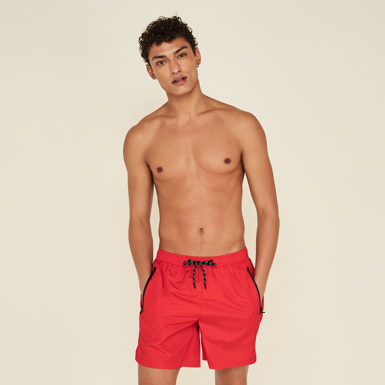 Short de bain rouge banditiz Short de bain rouge banditiz;