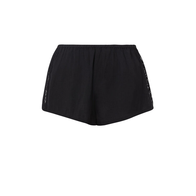 Short satin dentelle cote newjimacquiz noir.
