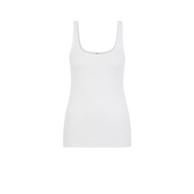 Top débardeur uni - blanc Top débardeur uni - blanc;