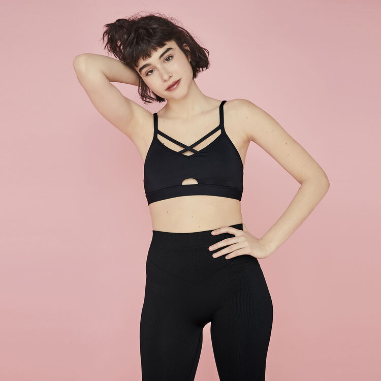 Brassière noire boxfightiz black.