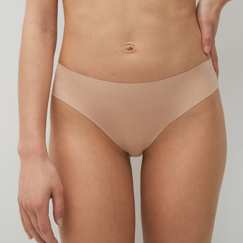 culotte en micro et dentelle - nude culotte en micro et dentelle - nude;