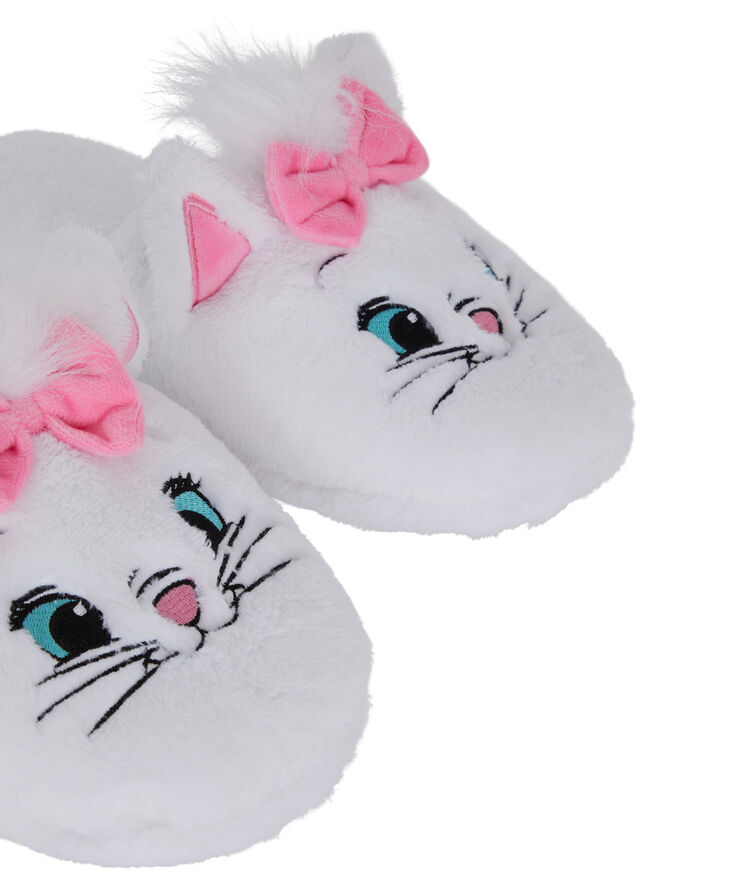 Chaussons les aristochats - blanc blanc.