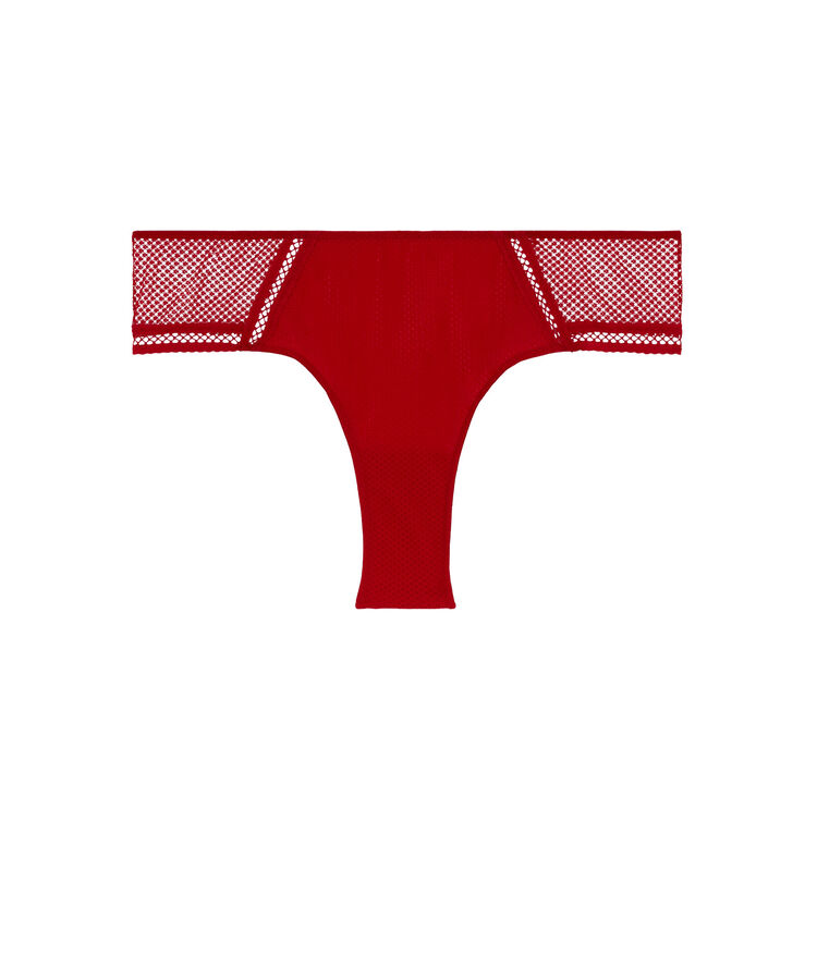 Shorty en résille - rouge rouge.