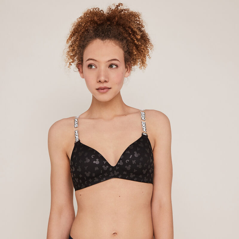 Soutien-gorge ampli sans armatures mickey - noir Soutien-gorge ampli sans armatures mickey - noir;