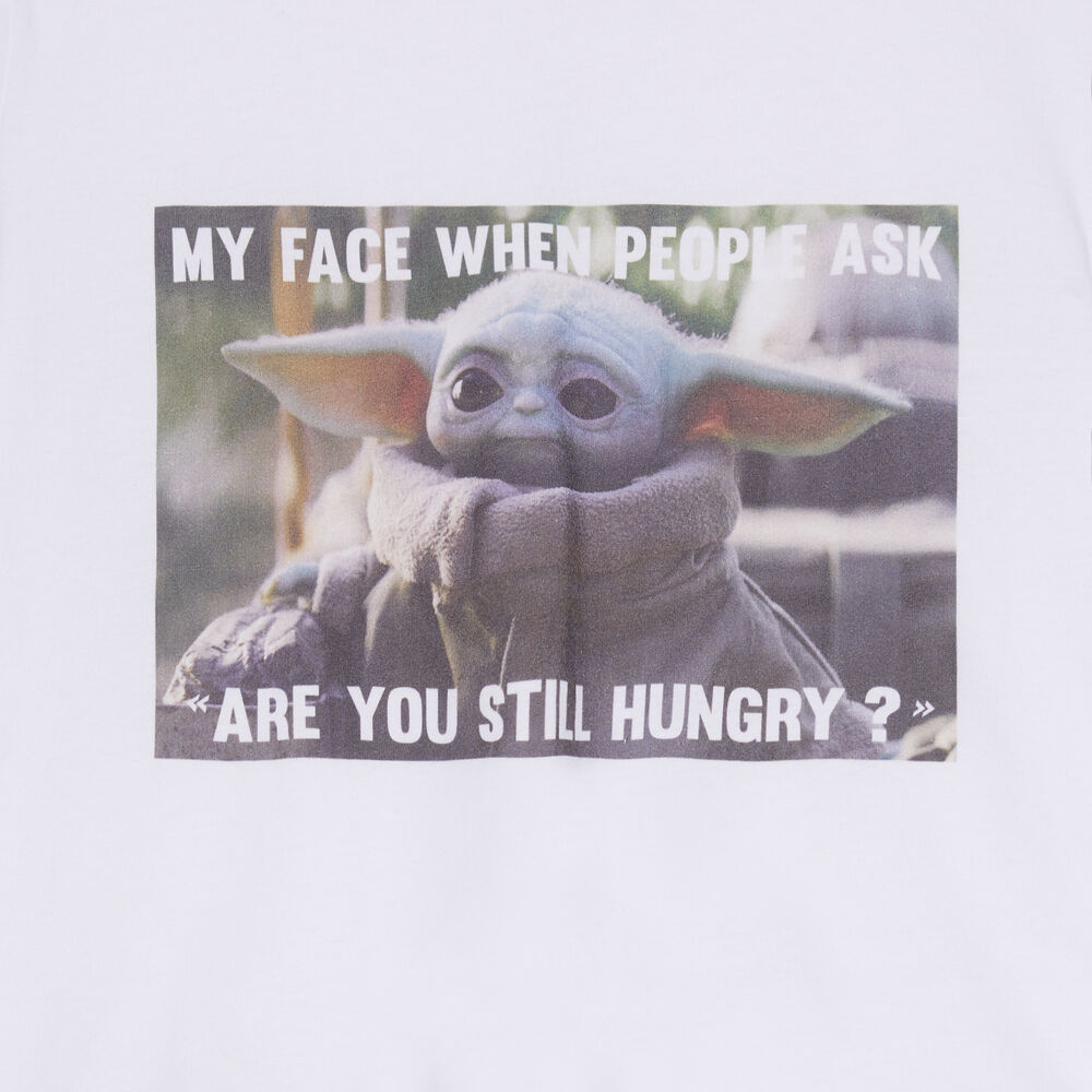 Set de pyjama à manches courtes baby yoda - blanc blanc.