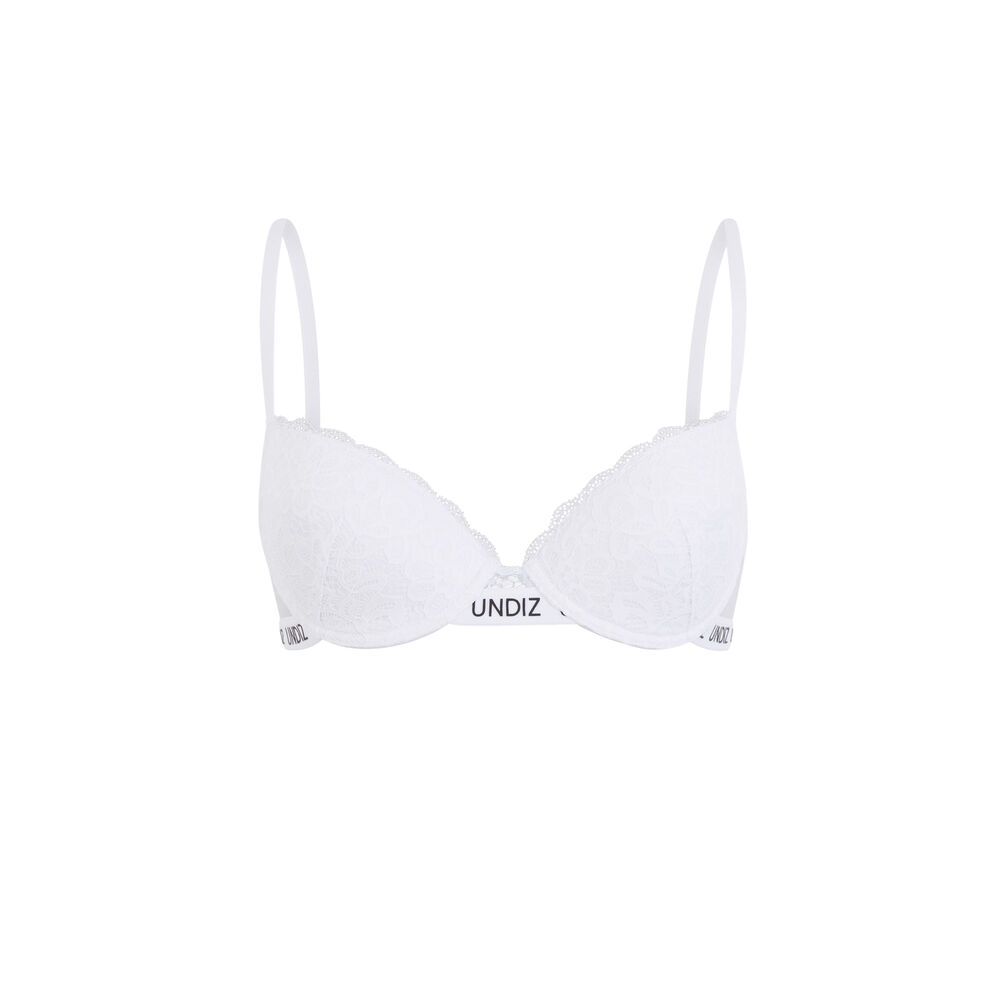 Soutien-gorge ampli dentelle secretiz laciz blanc.