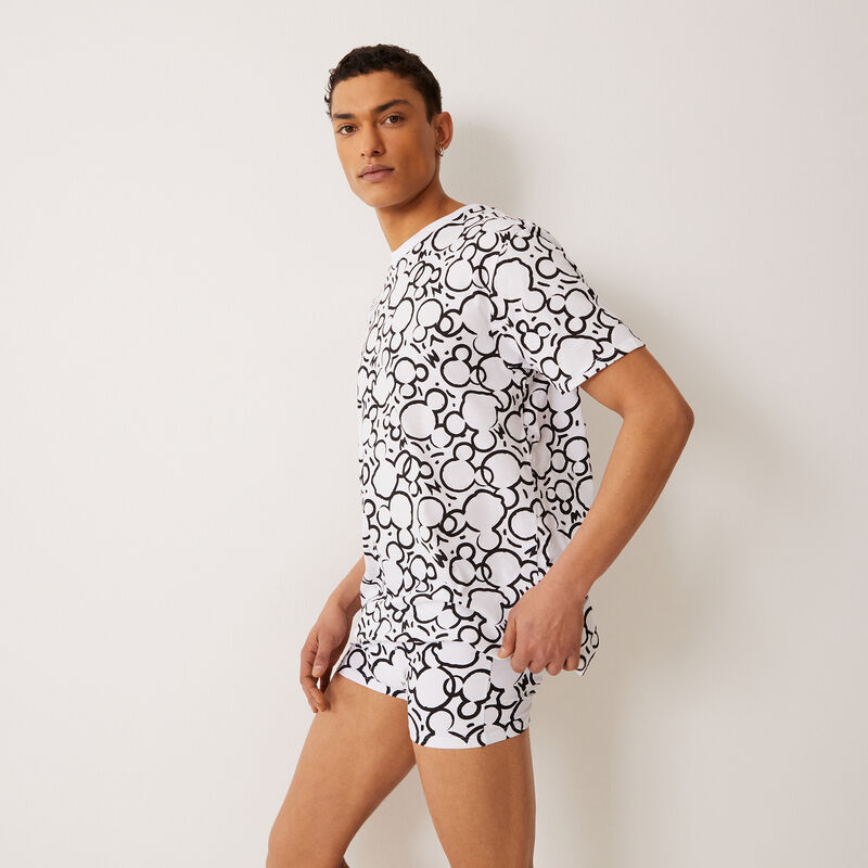 tee-shirt à motifs Mickey - blanc tee-shirt à motifs Mickey - blanc;