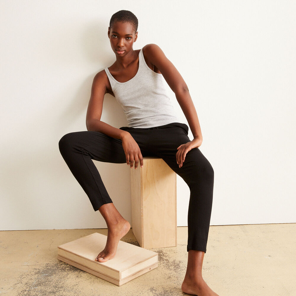 Pantalon en jersey - noir noir.