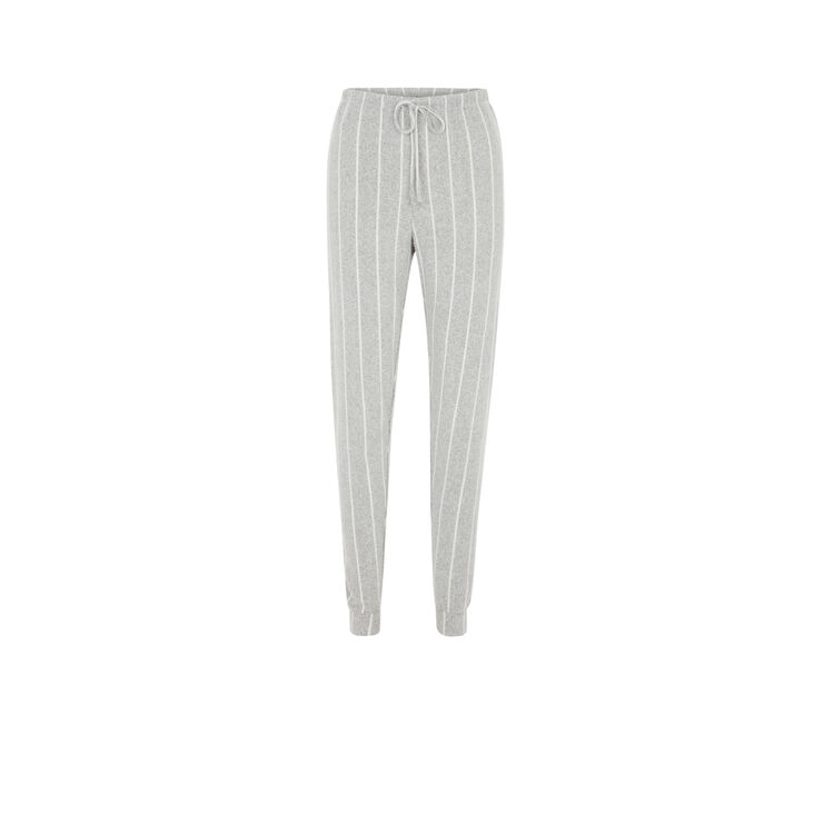 Pantalon à rayures quodistripiz gris.