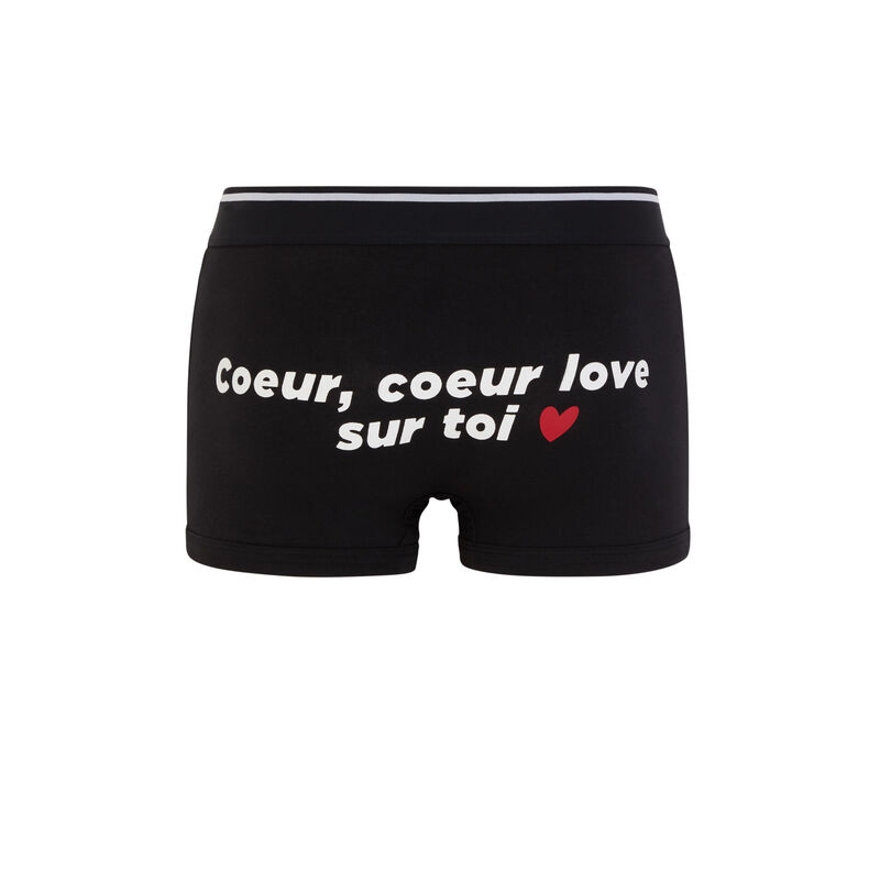 Boxer en coton à message coeurloviz Boxer en coton à message coeurloviz;