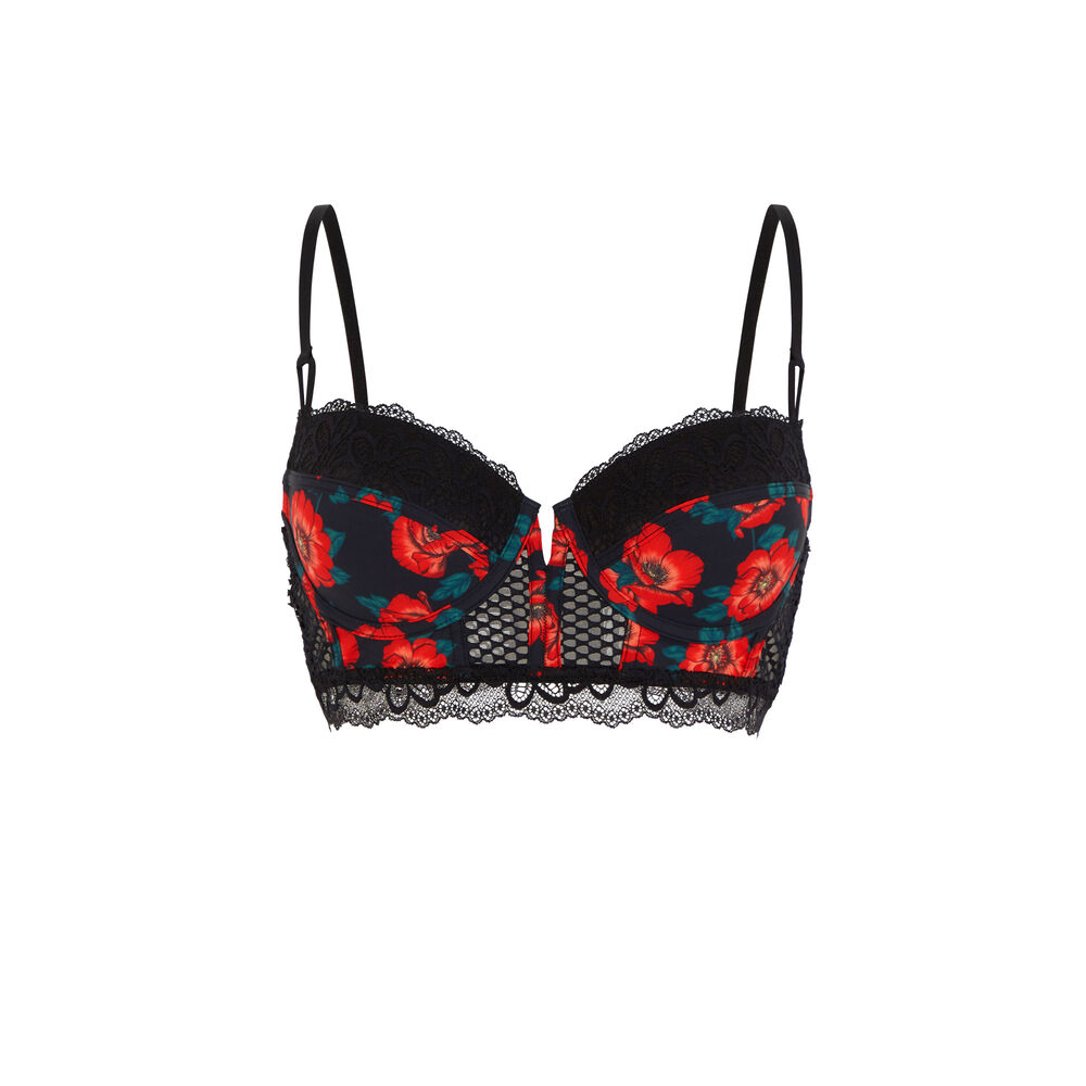 Soutien-gorge bustier ampli - noir noir.