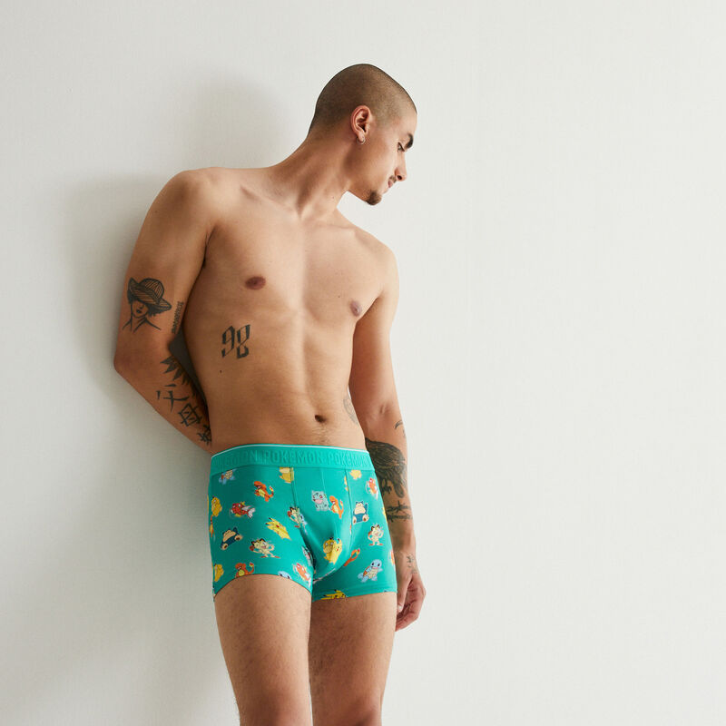boxer à motifs Pokémon - vert boxer à motifs Pokémon - vert;
