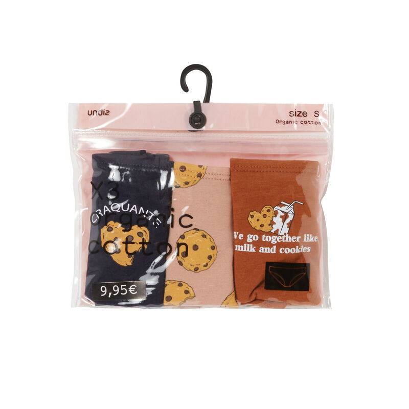 lot de 3 culottes mood cookies - marron lot de 3 culottes mood cookies - marron;