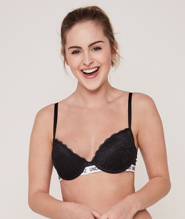 Soutien-gorge ampli dentelle secretiz laciz noir.