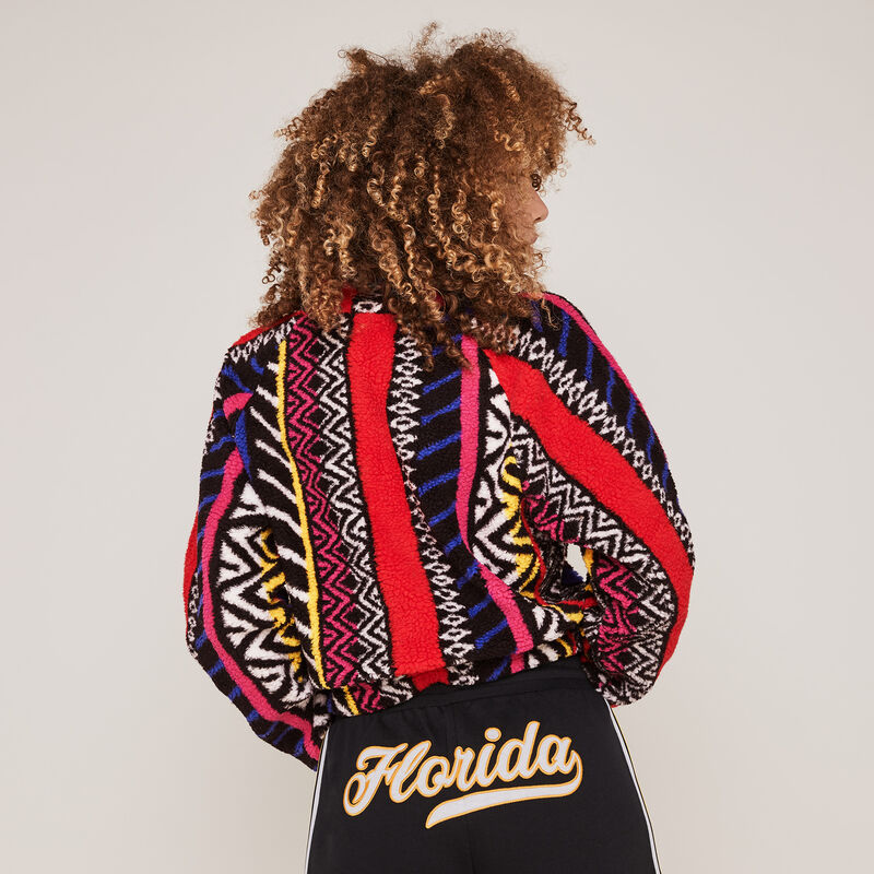Sweat polaire à imprimé mixethniz Sweat polaire à imprimé mixethniz;