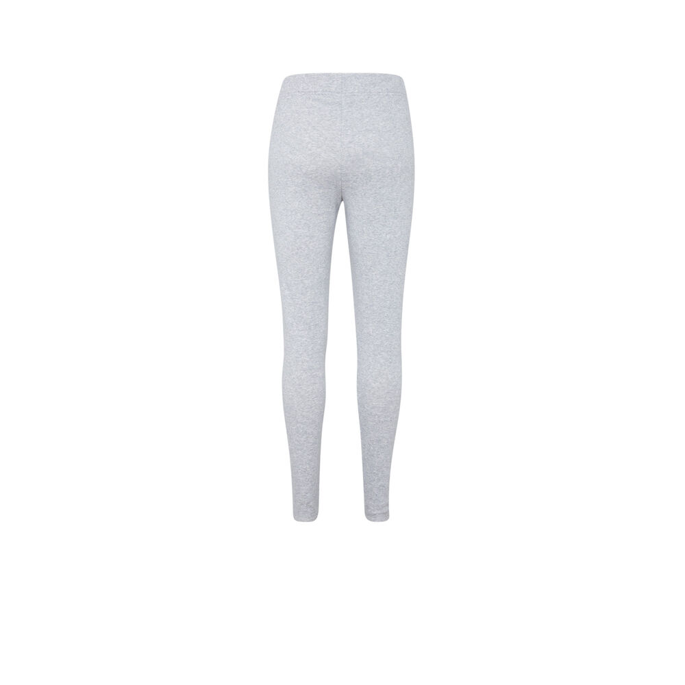 Legging en molleton - gris chiné gris.