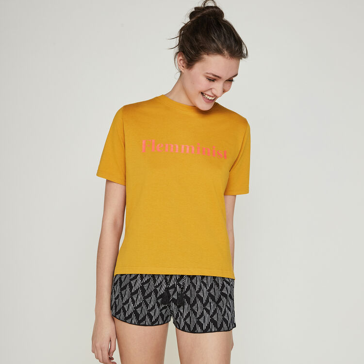 Top jaune moutarde flemminiz yellow.