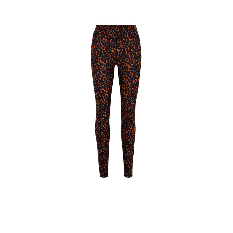 Legging imprimé léopard - orange Legging imprimé léopard - orange;
