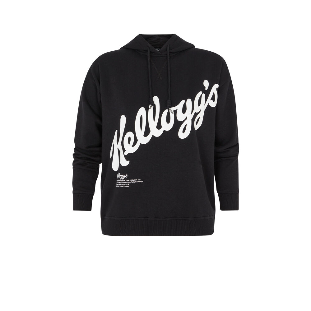 Sweat à capuche licence kellogg's kellogiz noir.