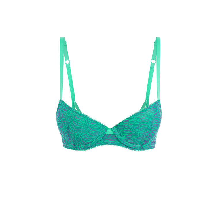 Soutien-gorge push-up tulle ritualiz turquoise.