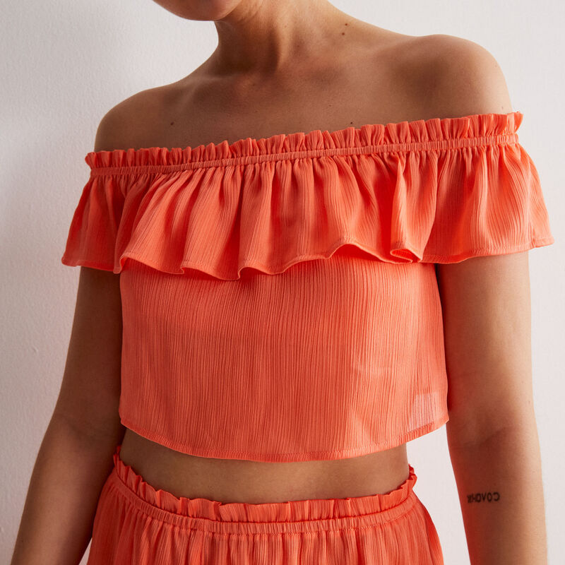 top fluide volanté - rouge top fluide volanté - rouge;