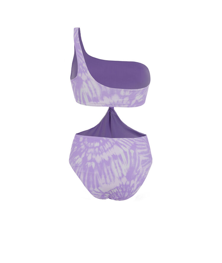 Maillot de bain une pièce asymétrique - lilas lilas.