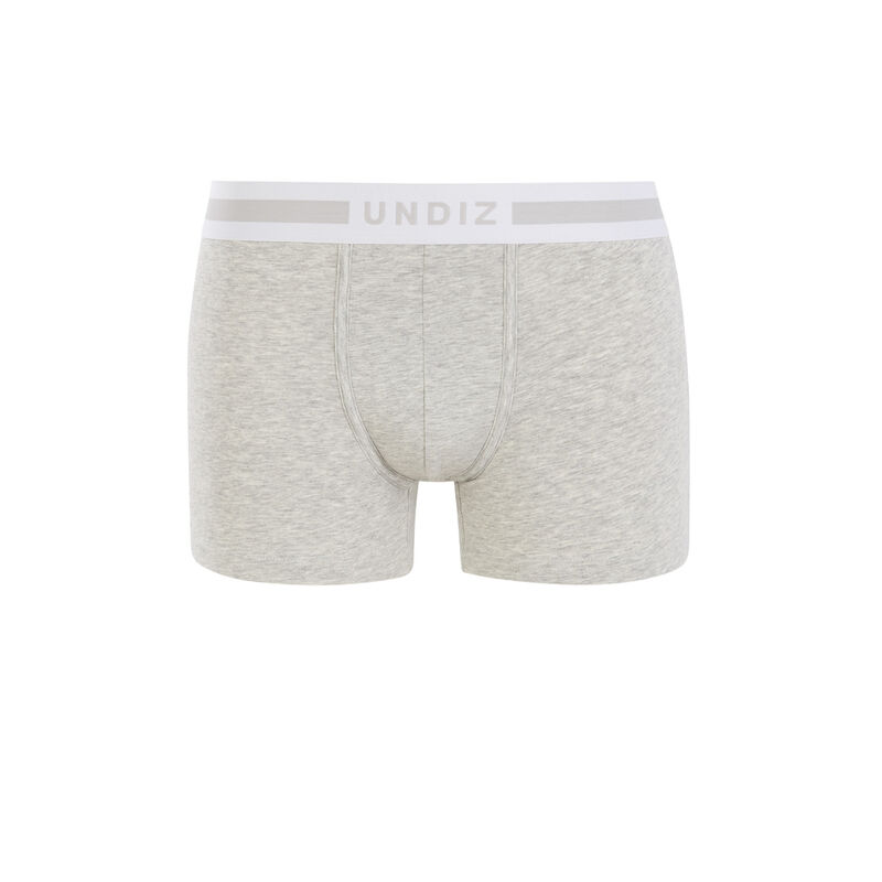 Boxer uni en coton - gris Boxer uni en coton - gris ;