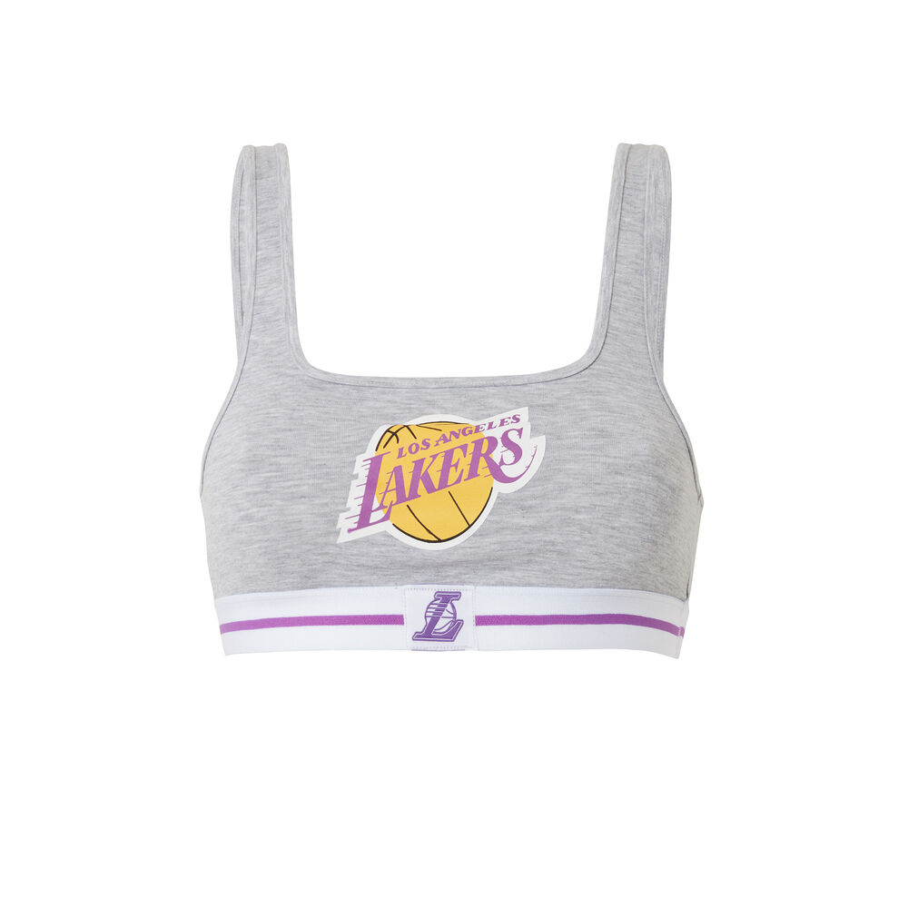 Brassière los angeles lakers - gris gris.