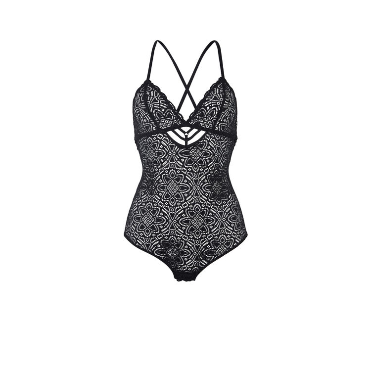 Body sans armatures en dentelle marceliz noir.