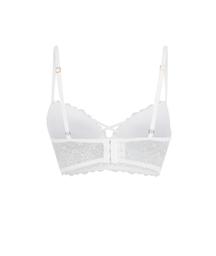 Soutien-gorge bustier push blanc cassé horoscopiz blanc.