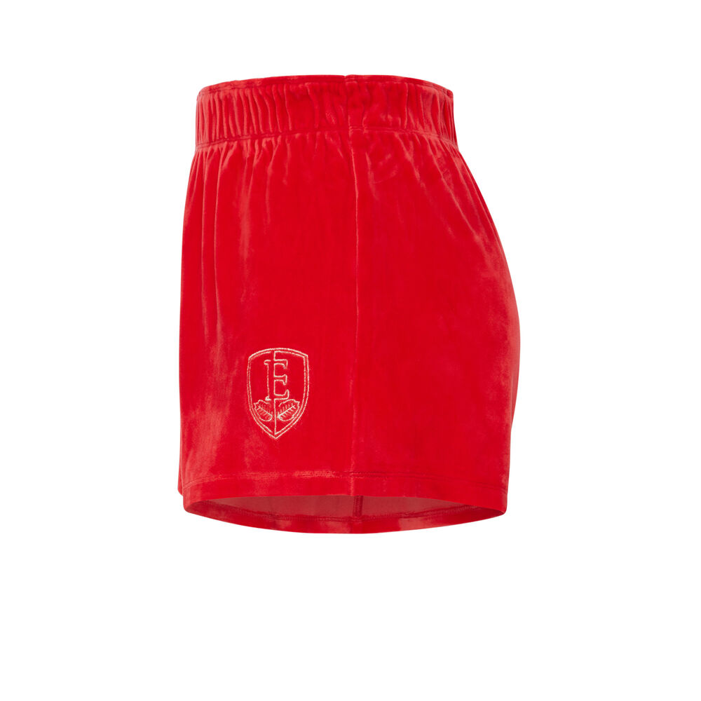 Short elite en velours - rouge rouge.