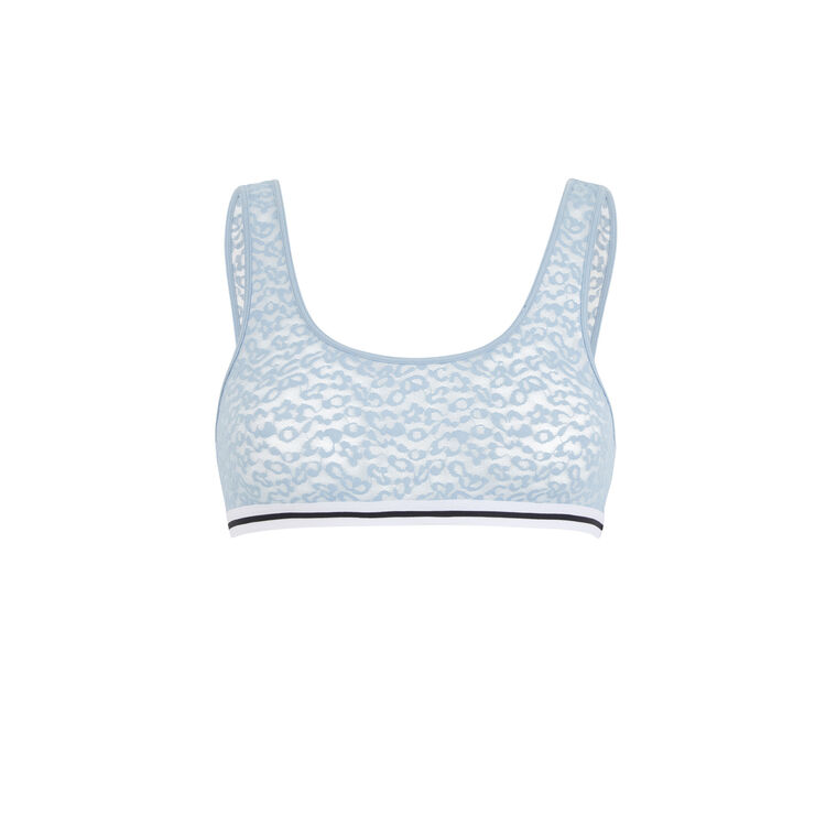 Brassière bleu gris secretiz leopiz bleu.