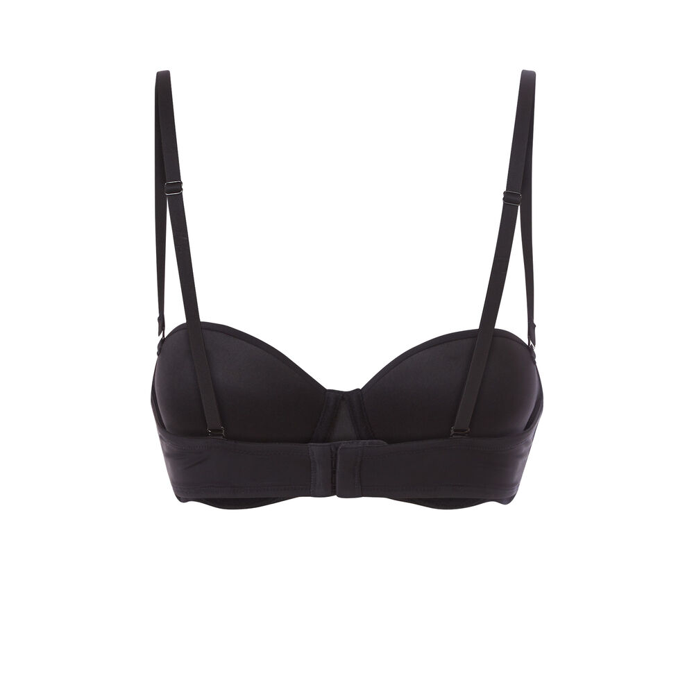 Soutien-gorge bandeau micro - noir noir.