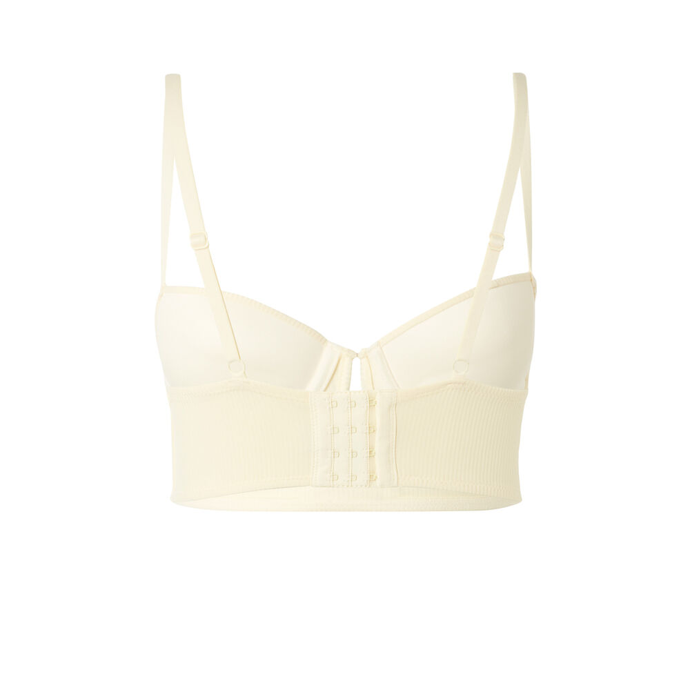 Soutien-gorge ampli détail décolleté - écru ecru.