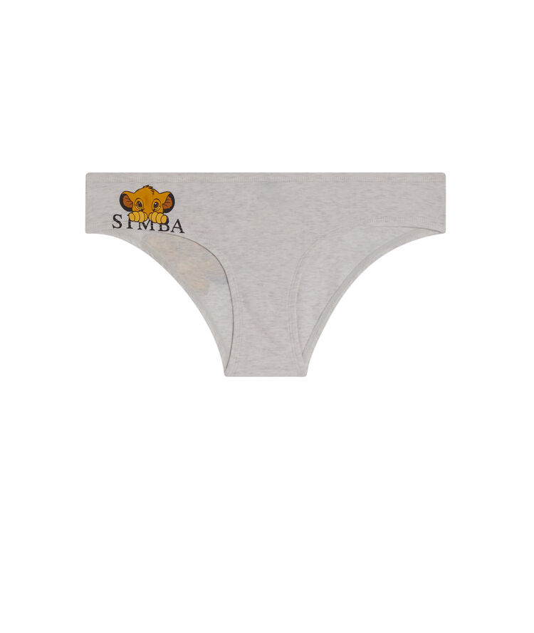 Shorty imprimé simba mimisimbiz gris.