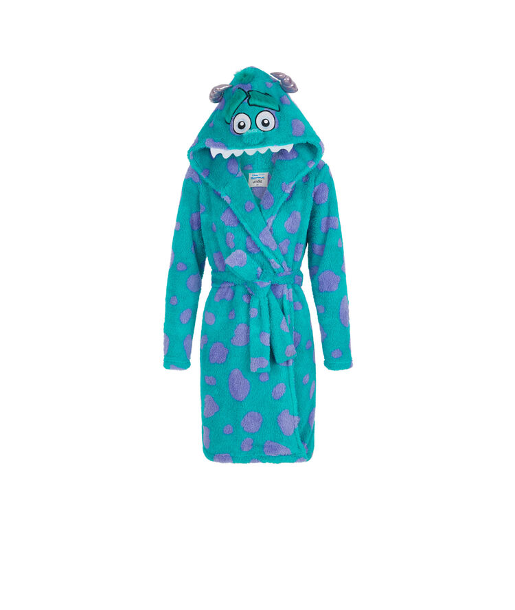 Peignoir polaire à capuche sullyiz bleu.
