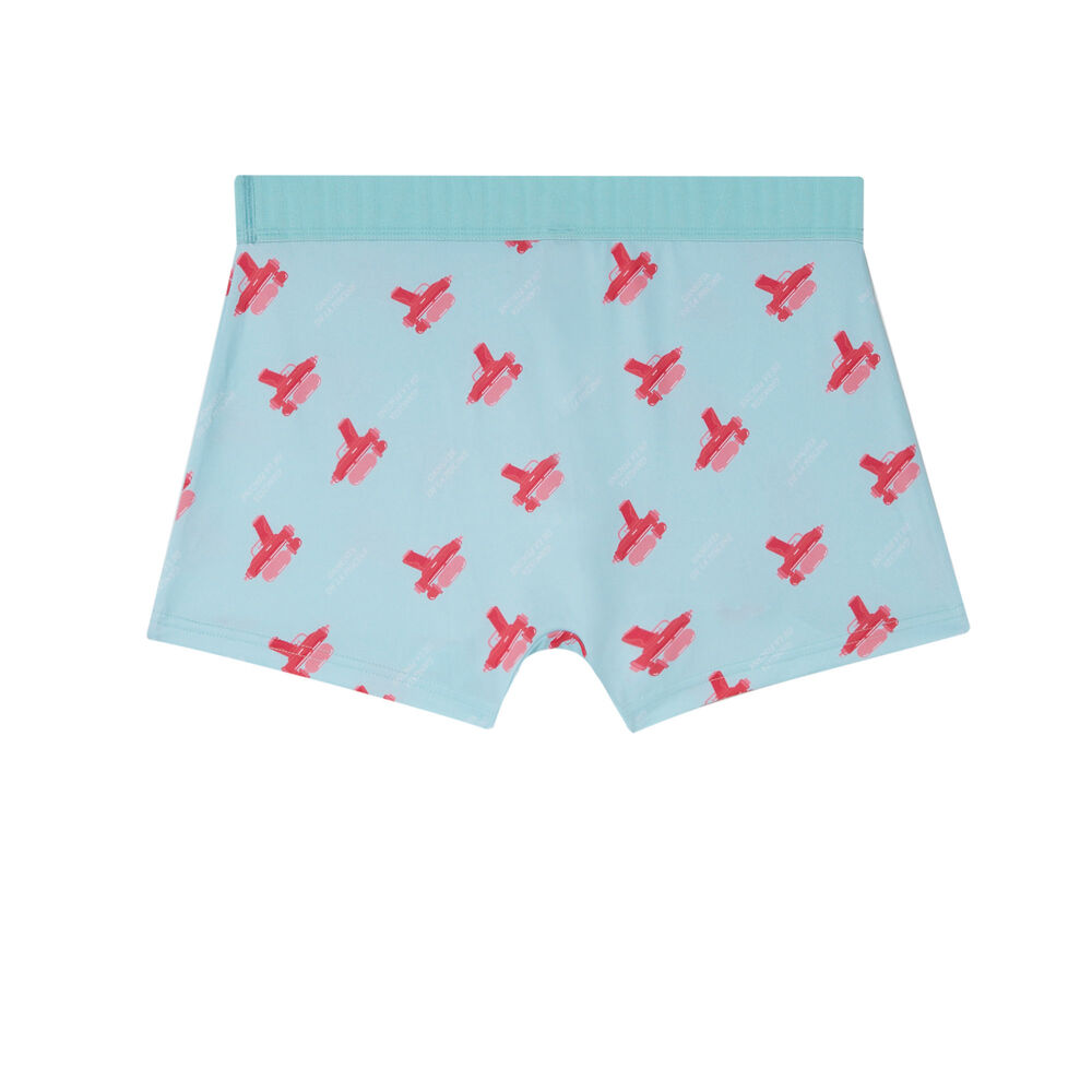 Boxer à motifs pistolet à eau - turquoise bleu.