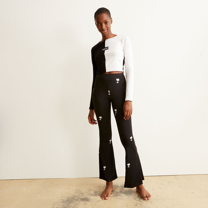 pantalon à motifs Snoopy - noir pantalon à motifs Snoopy - noir;