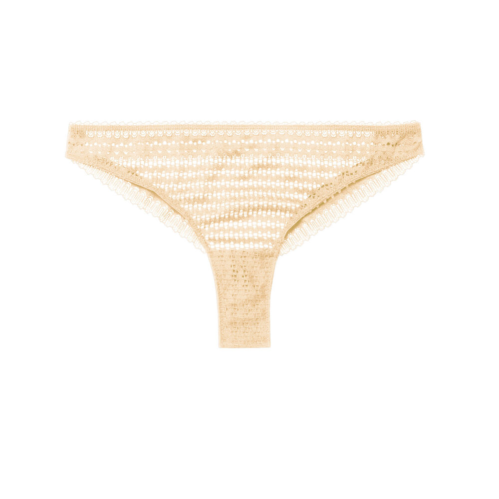 Cheeky en dentelle fine - écru ecru.