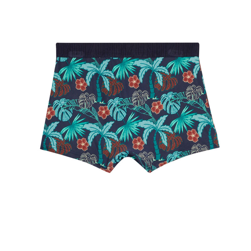 boxer à imprimé tropical - bleu boxer à imprimé tropical - bleu;