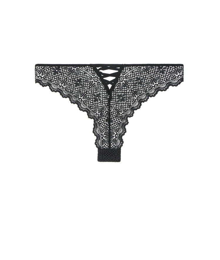 Tanga noir mahaliz noir.