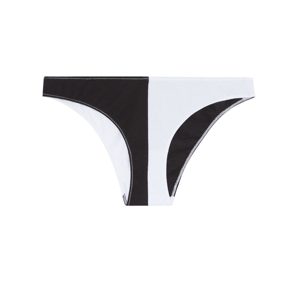 Culotte bicolore - noir noir.