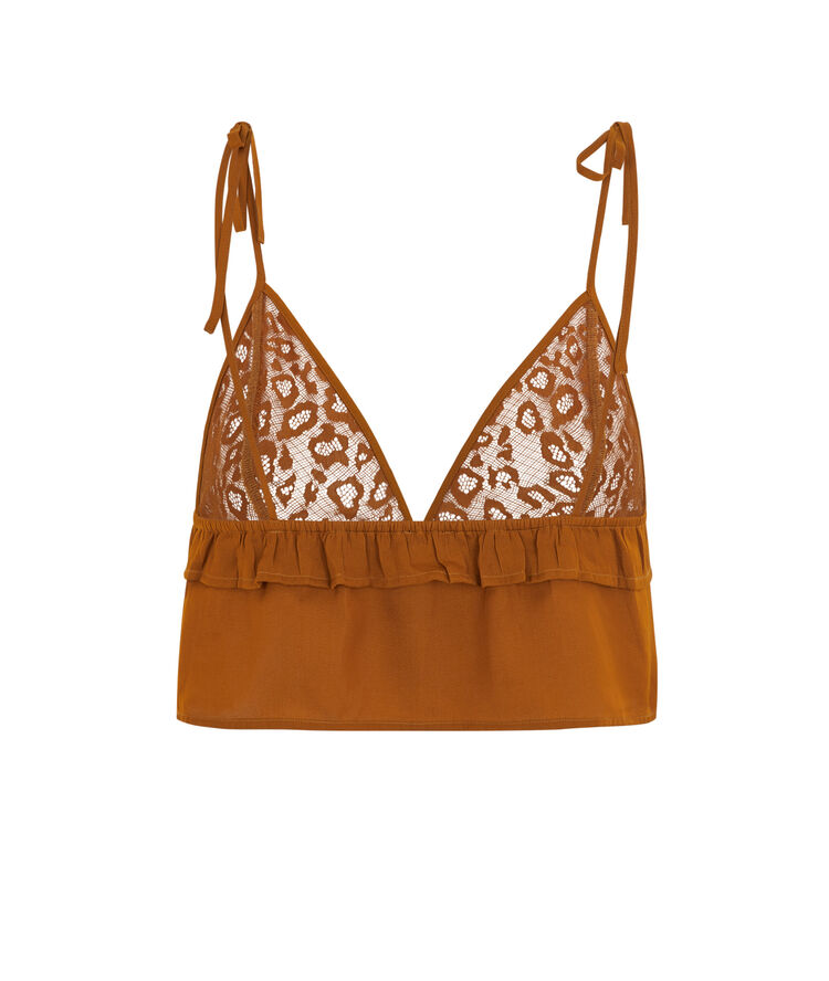 Top satin a nouer newjimacquiz camel.